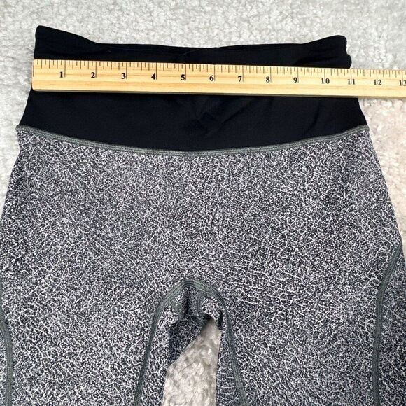 Lululemon Run The Day Crop Fractal Dark Starlight Black Gray - Picture 11 of 14